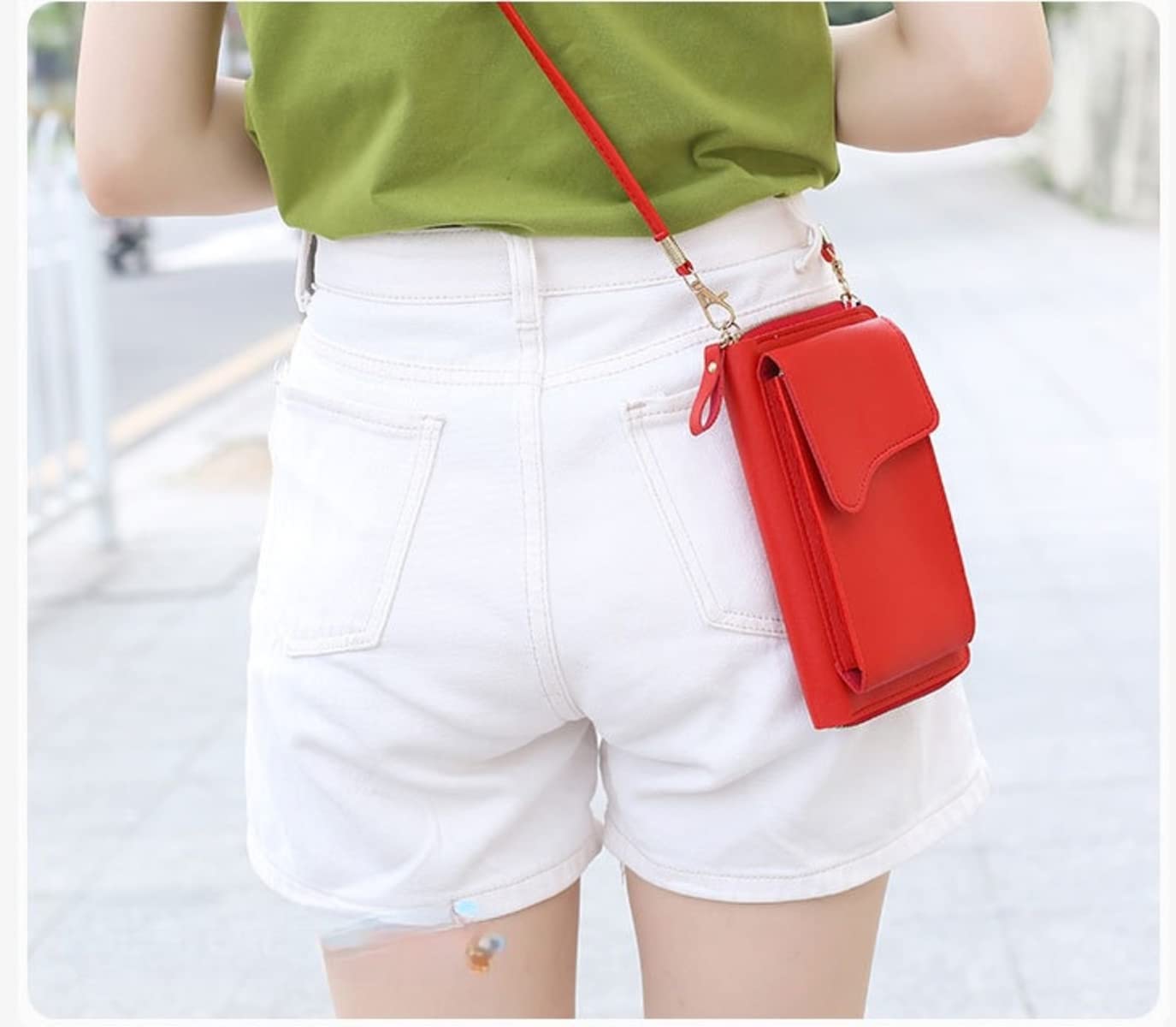 MOMISY Women Cellphone Sling Bag Card Holder Wallet Handbag Crossbody multi-function Shoulder Mobile Bag for Girls