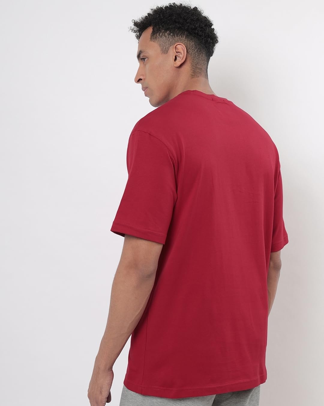 Bewakoof Men's Cotton Oversized Fit T-Shirt