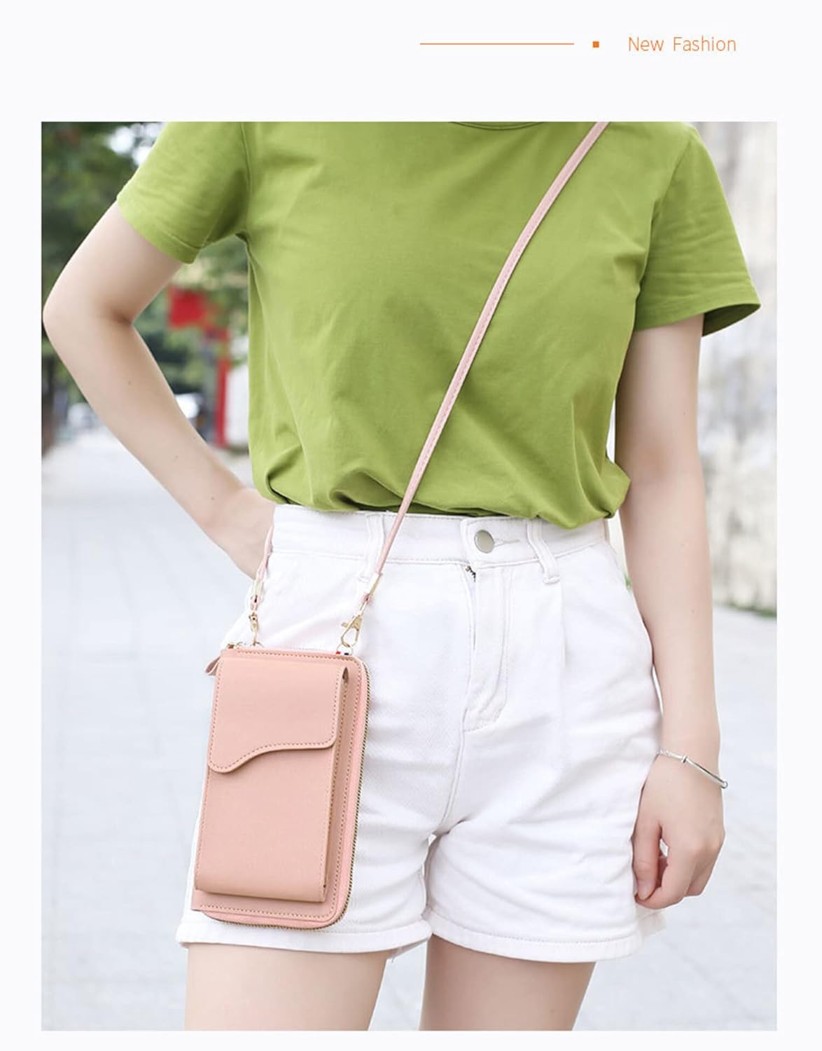 MOMISY Women Cellphone Sling Bag Card Holder Wallet Handbag Crossbody multi-function Shoulder Mobile Bag for Girls