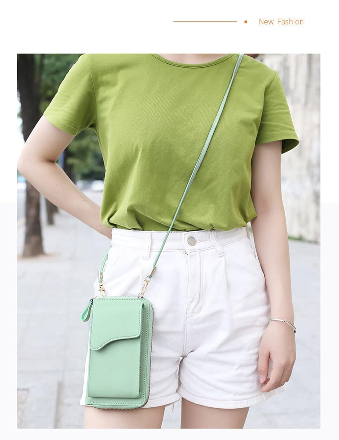 MOMISY Women Cellphone Sling Bag Card Holder Wallet Handbag Crossbody multi-function Shoulder Mobile Bag for Girls