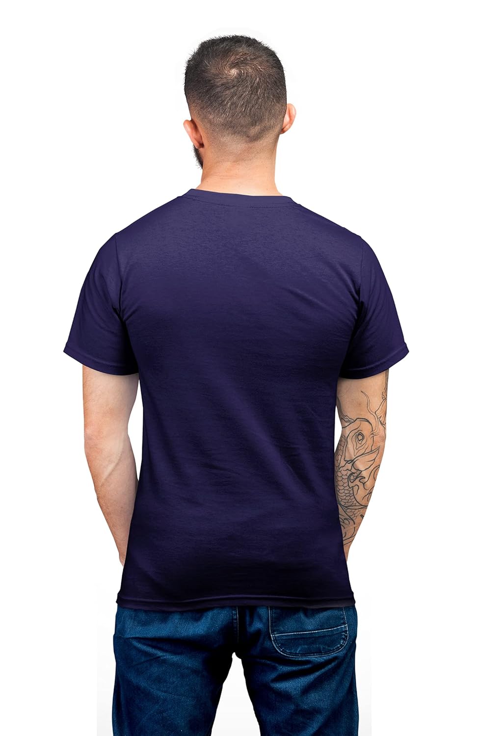 THE ELEGANT FASHION Men's 100% Cotton Half Sleeve Round Neck Combo T-Shirts with Thoughtful Quotes of for Mens and Boys (Pack of 2) (XL, Maroon & Navy)