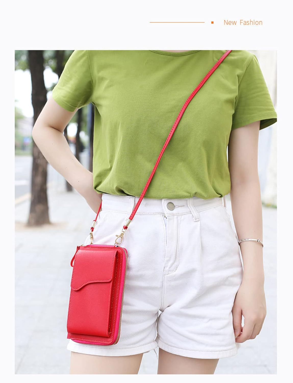 MOMISY Women Cellphone Sling Bag Card Holder Wallet Handbag Crossbody multi-function Shoulder Mobile Bag for Girls