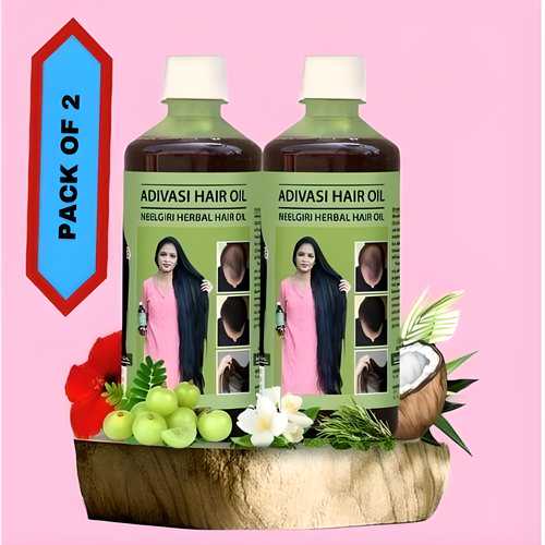 Adivasi Neelgiri Herbal Hair Oil For Faster Hair Growth and Healthy Hair Pack of 2 of 125 ML