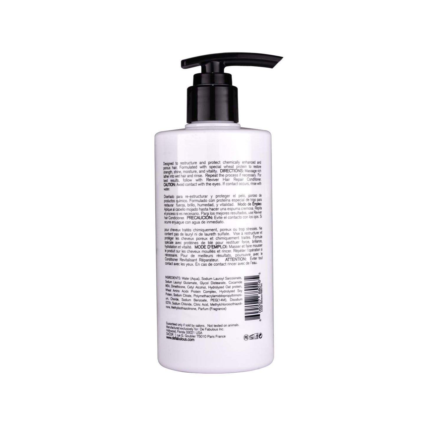 De Fabulous Reviver Hair Repair Shampoo & Conditioner 250ml (Combo Of 2) | Sulphate-Free pH Balanced | All Hair Types