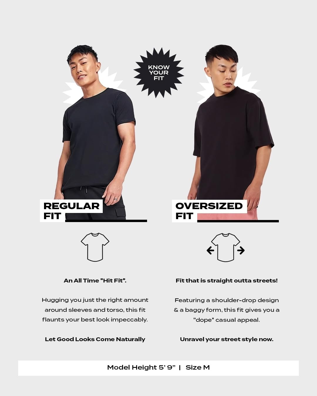 Bewakoof Men's Cotton Oversized Fit T-Shirt