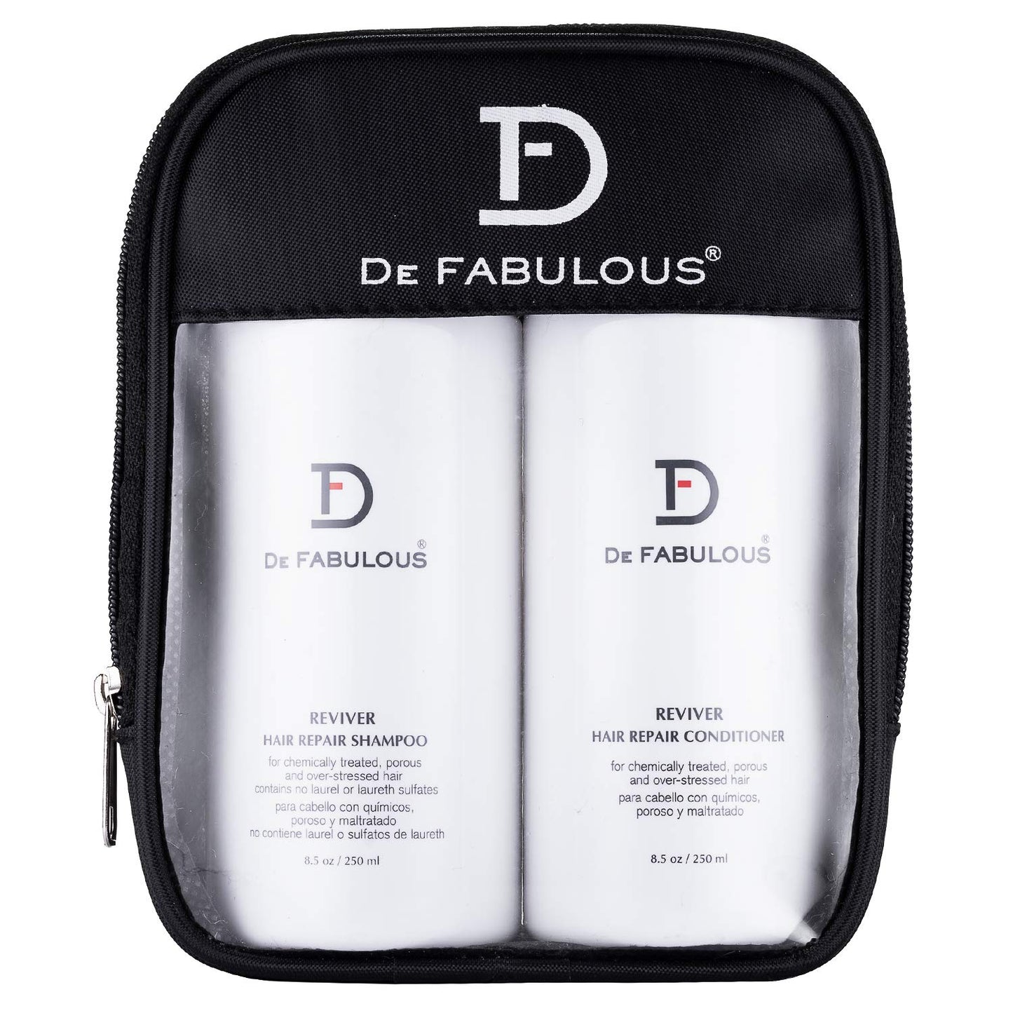 De Fabulous Reviver Hair Repair Shampoo & Conditioner 250ml (Combo Of 2) | Sulphate-Free pH Balanced | All Hair Types