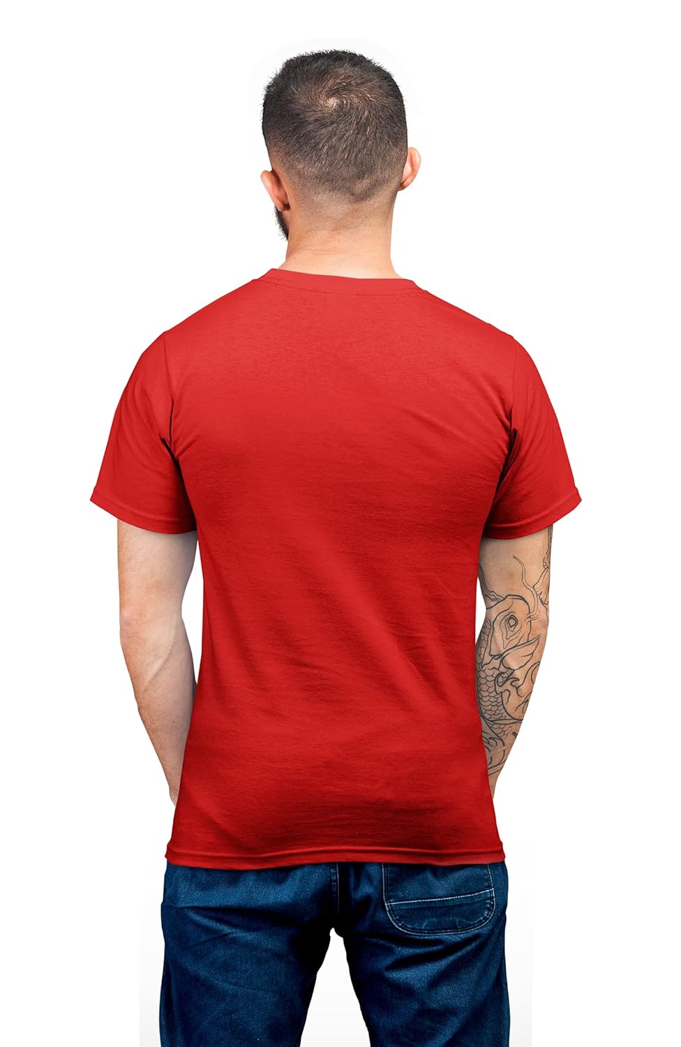 THE ELEGANT FASHION Men's 100% Cotton Half Sleeve Round Neck Combo T-Shirts with Thoughtful Quotes of for Mens and Boys (Pack of 2) (XL, Maroon & Navy)